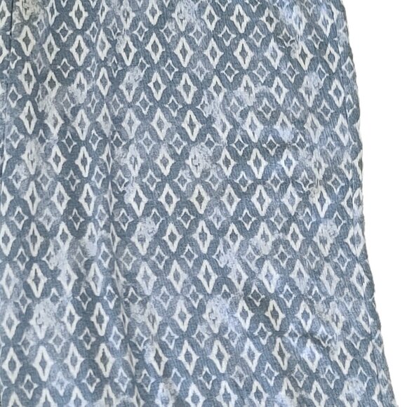 NWT TAHARI 2 Piece Matching Pajama Sleepwear Set XL Blue and White Top and Pants - Picture 7 of 16